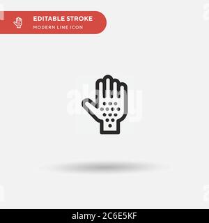 Reaction Simple vector icon. Illustration symbol design template for web mobile UI element. Perfect color modern pictogram on editable stroke. Reactio Stock Vector