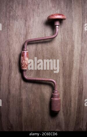 Old Hand Drill Stock Photo