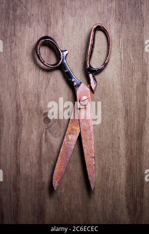 Old Tailors Scissors Stock Photo