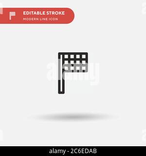 Races Simple vector icon. Illustration symbol design template for web mobile UI element. Perfect color modern pictogram on editable stroke. Races icon Stock Vector
