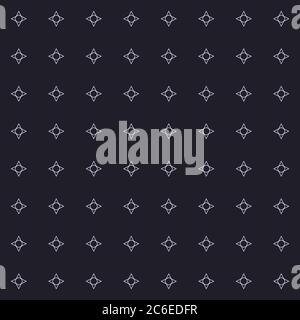 Shapes pattern seamless. Monochrome background from dotted lines. Vector wallpaper Stock Vector