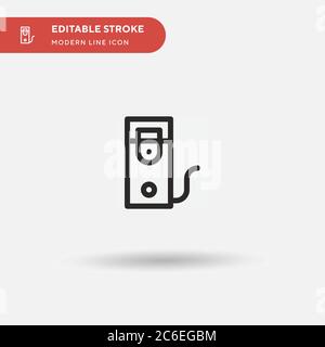 Case Simple vector icon. Illustration symbol design template for web mobile UI element. Perfect color modern pictogram on editable stroke. Case icons Stock Vector