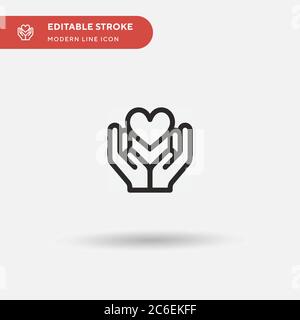 Loyalty Simple vector icon. Illustration symbol design template for web mobile UI element. Perfect color modern pictogram on editable stroke. Loyalty Stock Vector