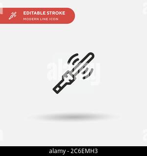 Scan Simple vector icon. Illustration symbol design template for web mobile UI element. Perfect color modern pictogram on editable stroke. Scan icons Stock Vector