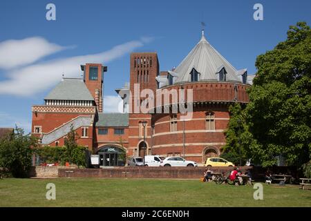 The Royal Shakespeare Theatre in Stratford upon Avon in Warwickshire in the UK, taken 22nd June 2020. Stock Photo