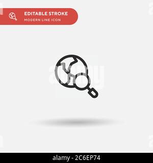 Browsing Simple vector icon. Illustration symbol design template for web mobile UI element. Perfect color modern pictogram on editable stroke. Browsin Stock Vector
