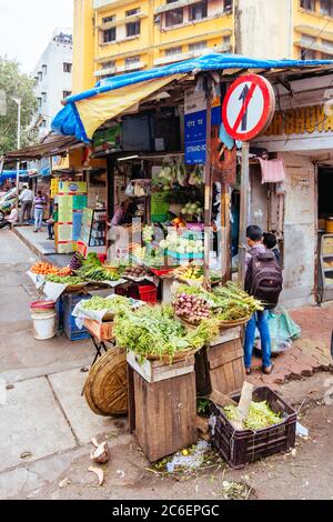 Colaba Causeway Market Stall Mumbai India Stock Photo