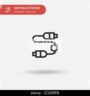 Adapter Simple vector icon. Illustration symbol design template for web mobile UI element. Perfect color modern pictogram on editable stroke. Adapter Stock Vector