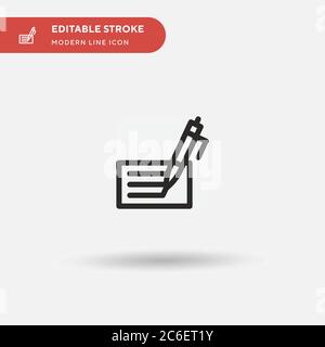 Opinion Simple vector icon. Illustration symbol design template for web mobile UI element. Perfect color modern pictogram on editable stroke. Opinion Stock Vector