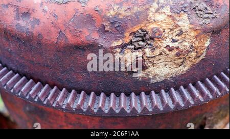 Rusty texture of machinery equipment Stock Photo