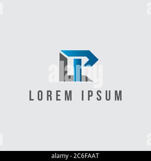 Initial LP letter symbol design vector template. Abstract letter LP design icon symbol. Vector illustration EPS.8 EPS.10 Stock Vector