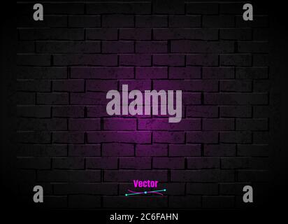 Dark brick wall Stock Vector
