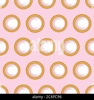 round gems polka dots seamless vector pattern Stock Vector