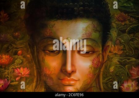 Serene Image of Lord Buddha Stock Photo