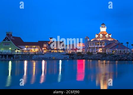 Parkers Lighthouse & Restaurant, Shoreline Village, Long Beach City, Los Angeles, California, USA Stock Photo