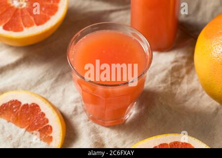Fresh Squeezed Red Grapefruit Juice in a Glass Stock Photo
