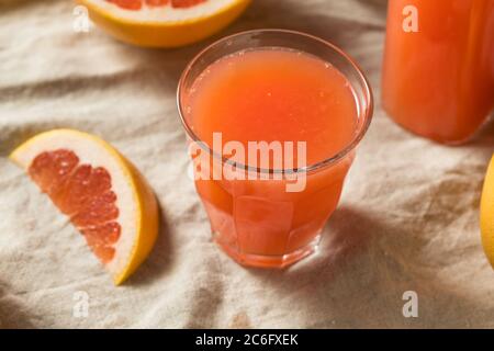 Fresh Squeezed Red Grapefruit Juice in a Glass Stock Photo