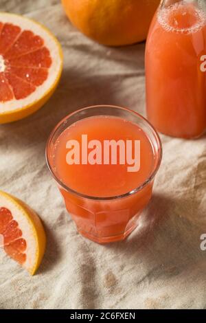 Fresh Squeezed Red Grapefruit Juice in a Glass Stock Photo
