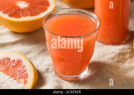 Fresh Squeezed Red Grapefruit Juice in a Glass Stock Photo