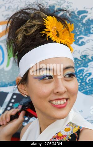 Nisei Week Japanese Festival, Little Tokyo, Los Angeles, California, USA Stock Photo
