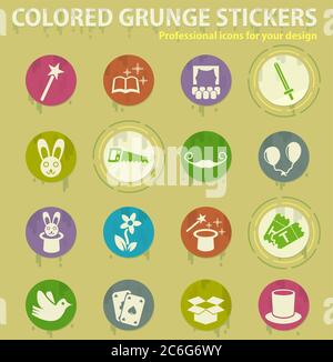magic icon set Stock Vector