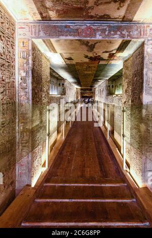 The Tomb of Ramesses III in Valley of the Kings Stock Photo - Alamy
