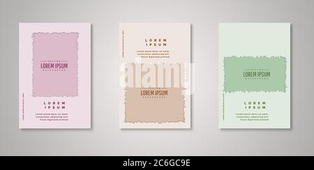 Cover design. Set of background paper cut style design modern for cover,flyer,annual,page,report,book,magazine,headline,wallpaper. Stock Vector