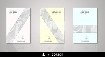 Cover design.Set of background with watercolor.Paper cut style design modern for cover,flyer,annual,page,report,book,magazine,headline,wallpaper Stock Vector