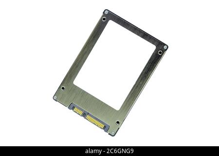 Solid State Drive (SSD) for Computer Desktop and Laptop, isolated on white background Stock Photo