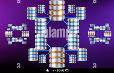 digital textile design of data security network on abstract backgrounds Stock Vector