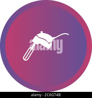 Unique Mixer Glyph Vector Icon Stock Vector