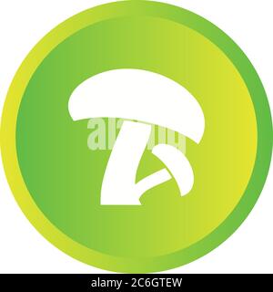 Unique Mushroom Vector Glyph Icon Stock Vector