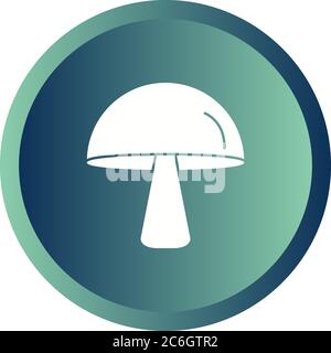 Unique Mushroom Vector Glyph Icon Stock Vector