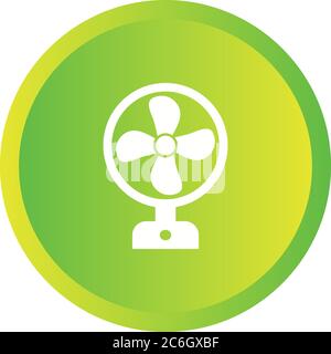 Unique Fan Vector Glyph Icon Stock Vector