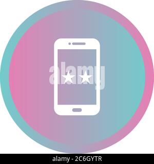 Unique Favorites Vector Glyph Icon Stock Vector