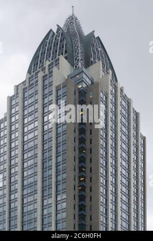 The RSA Battle House Tower is pictured, July 3, 2020, in Mobile, Alabama. At 745 feet, the RSA Tower is the tallest building in Alabama. Stock Photo