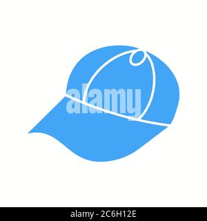 Unique Summer Cap Vector Glyph Icon Stock Vector