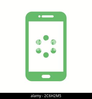 Unique Watch Synchronization Vector Glyph Icon Stock Vector