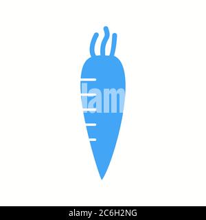 Unique Radish Vector Glyph Icon Stock Vector