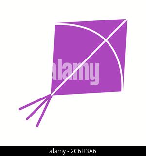Unique Kite Vector Glyph Icon Stock Vector