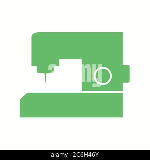 Unique Sewing Machine Vector Glyph Icon Stock Vector