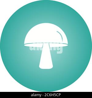 Unique Mushroom Vector Glyph Icon Stock Vector