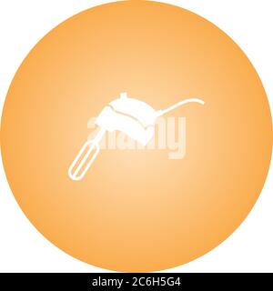 Unique Mixer Glyph Vector Icon Stock Vector