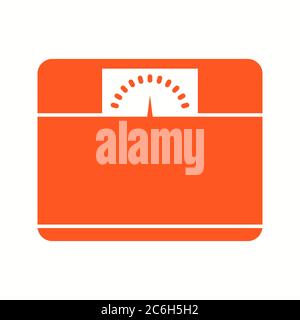 Unique Weighing Machine Vector Glyph Icon Stock Vector