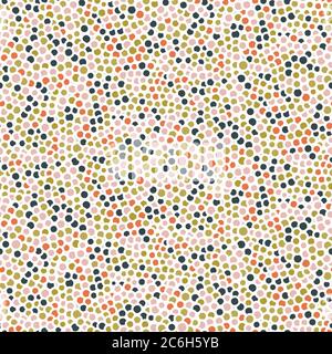 dotted mosaic seamless vector pattern texture Stock Vector