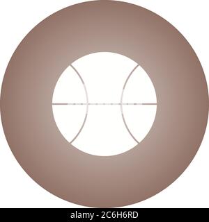 Unique Ball Vector Glyph Icon Stock Vector