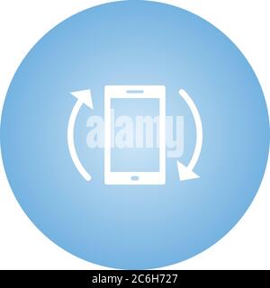 Unique Auto Rotation Vector Glyph Icon Stock Vector Image & Art - Alamy
