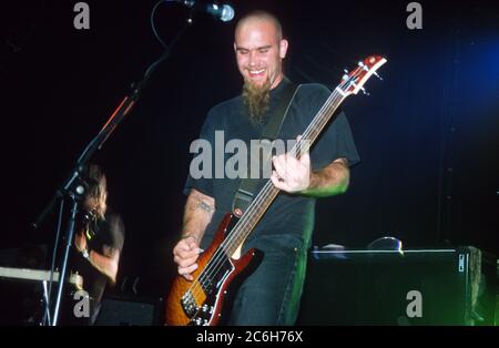 Queens of the Stoneage performing at The Garage 28/08/2000, London, England, United Kingdom. Stock Photo