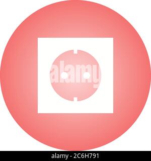 Unique Socket Vector Line Icon Stock Vector
