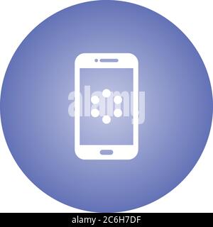 Unique Watch Synchronization Vector Glyph Icon Stock Vector